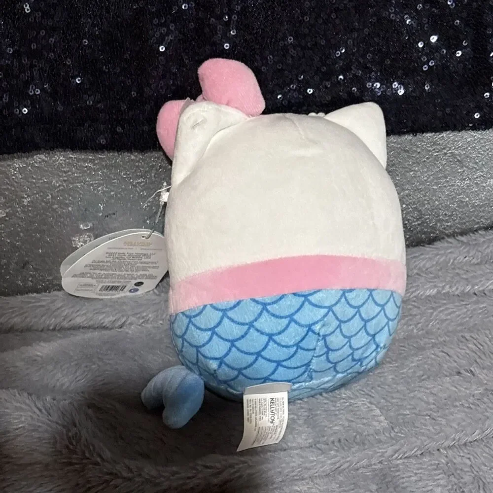 Hello Kitty Squishmallows KELLYTOY Mermaid with shells on head New